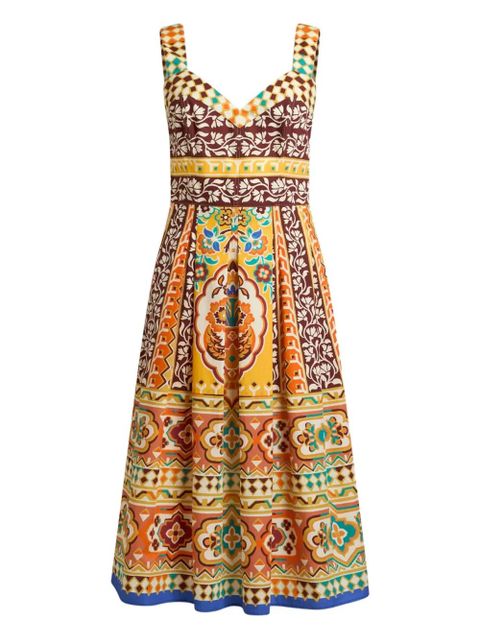 ETRO printed midi dress - Neutrals - zdjęcie produktu nr 1
