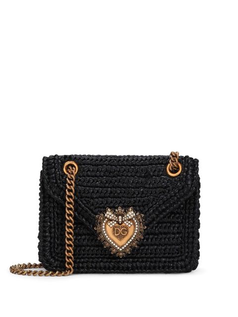 Dolce & Gabbana Devotion woven crossbody bag - Black - zdjęcie produktu nr 1