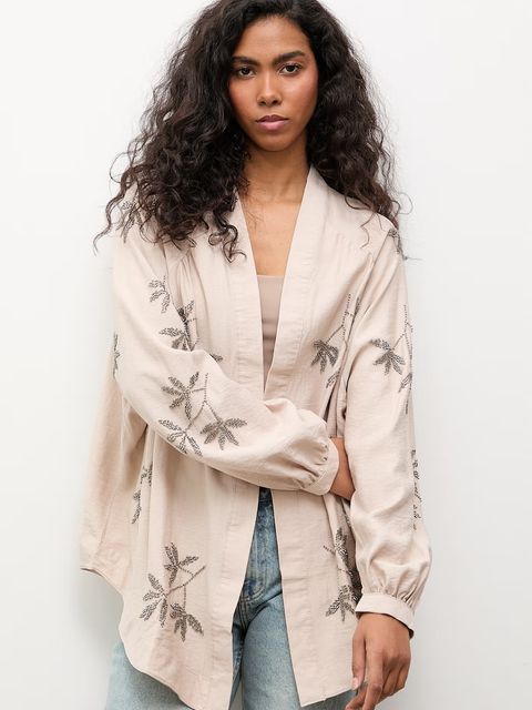 Answear.LAB marynarka damska z wiskozy - zdjęcie produktu nr 2