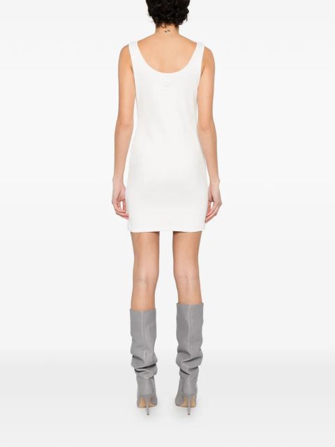 Blumarine heart-appliqué mini dress - White