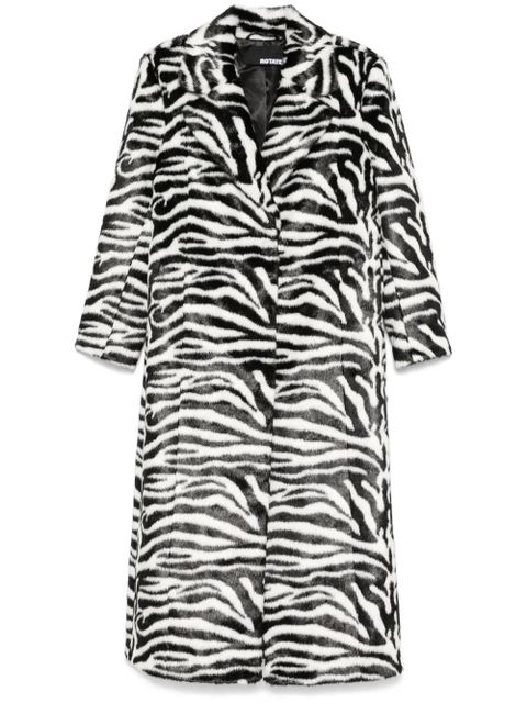 ROTATE BIRGER CHRISTENSEN Fluffy Clasp coat - Black