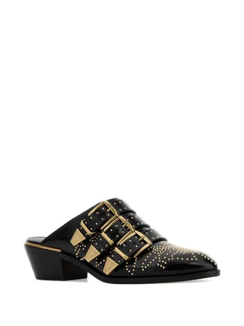 Chloé Susan studded leather mules - Black - zdjęcie produktu nr 2