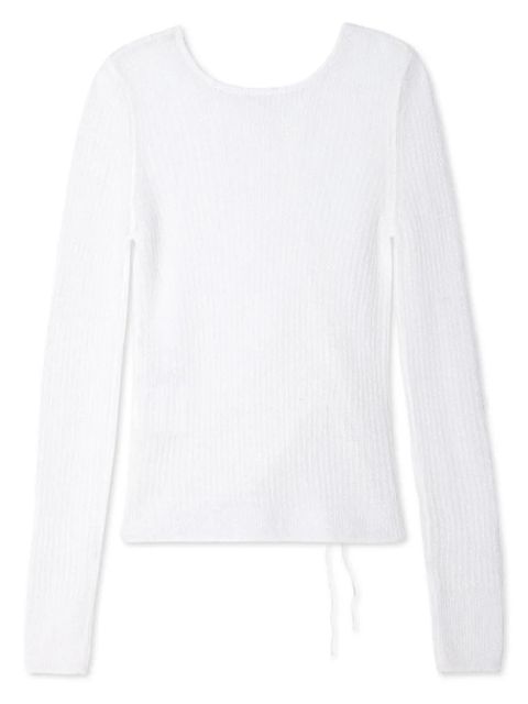 Cecilie Bahnsen mohair-blend top - White - zdjęcie produktu nr 2