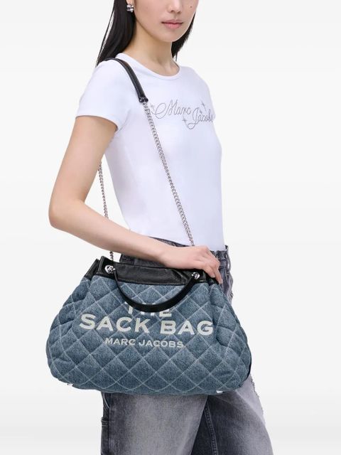 Marc Jacobs The Quilted Denim Large Chain Sack bag - Blue - zdjęcie produktu nr 2