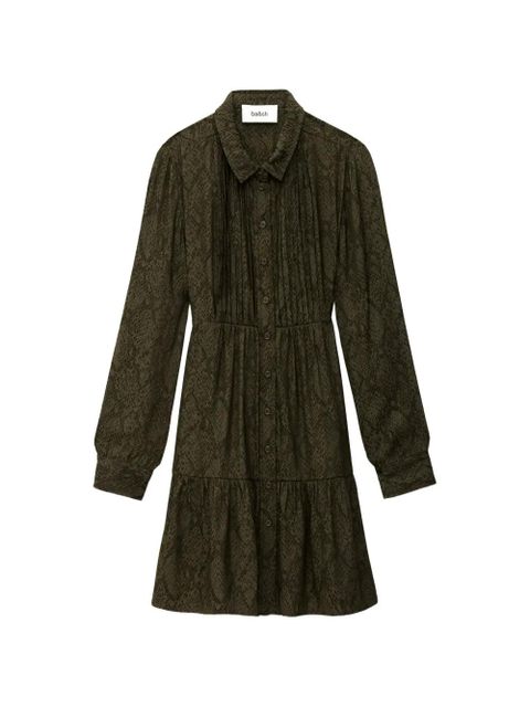 Ba&Sh Rosyna snake-pattern mini dress - Green - zdjęcie produktu nr 1