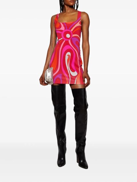 Paris Texas 100mm leather thigh-high boots - Black