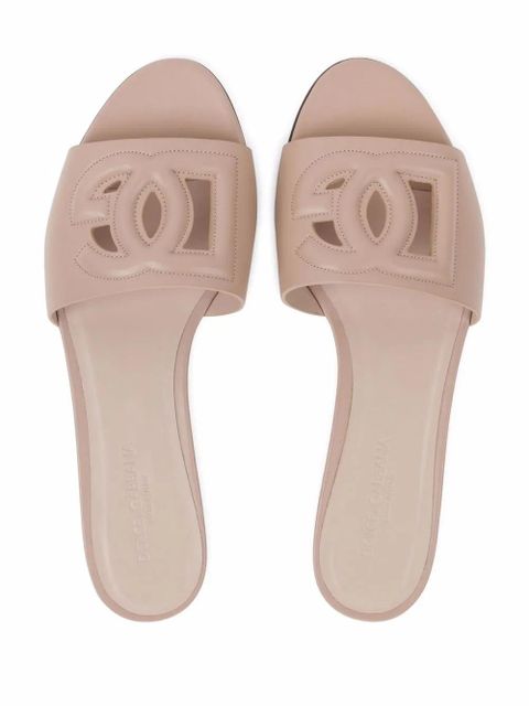 Dolce & Gabbana DG Logo leather sandals - Pink - zdjęcie produktu nr 2