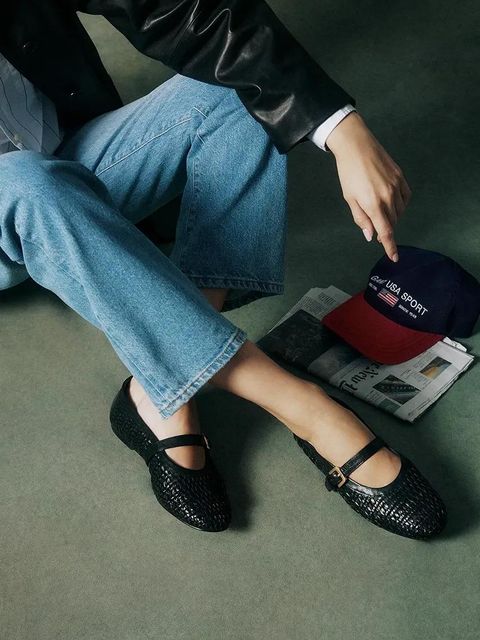 Gant baleriny skórzane Chadii kolor czarny 30511858.G00 - zdjęcie produktu nr 2