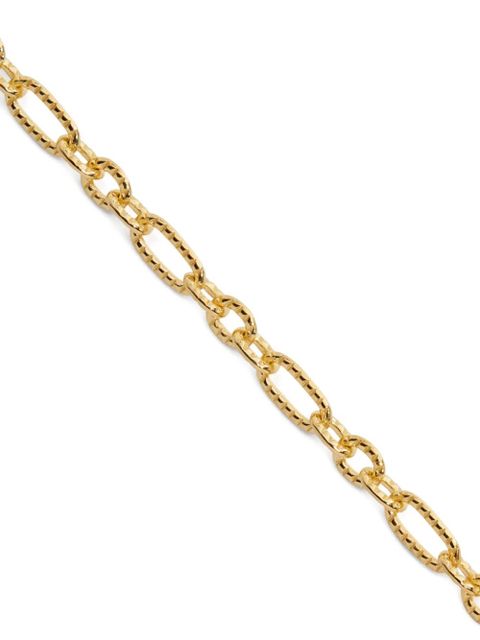Monica Vinader textured link chain bracelet - Gold