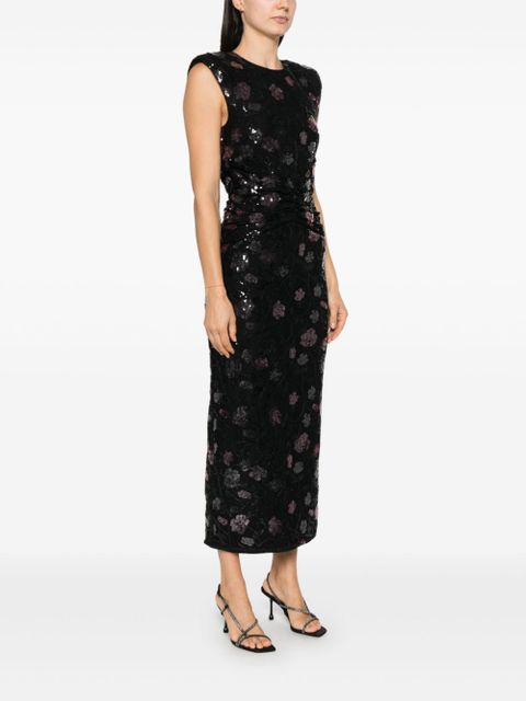 ROTATE BIRGER CHRISTENSEN lace midi dress - Black