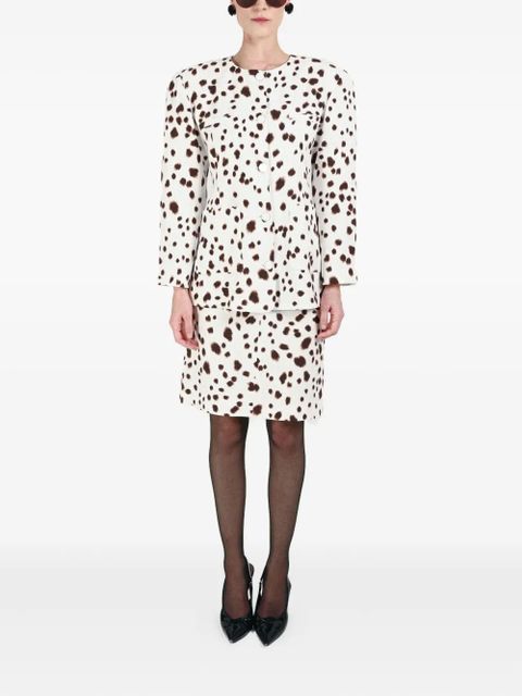 Rowen Rose dalmatian-pattern button-fastening jacket - White - zdjęcie produktu nr 2