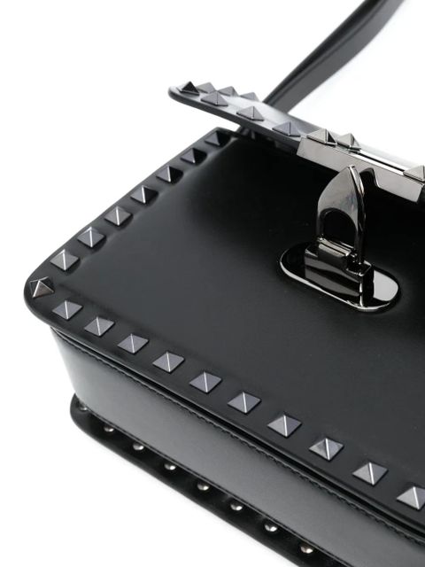 Valentino Garavani small Rockstud23 leather shoulder bag - Black