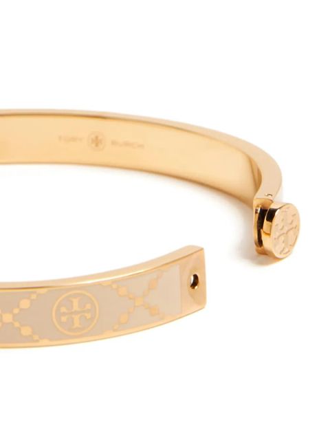 Tory Burch T Monogram hinge bracelet - Neutrals