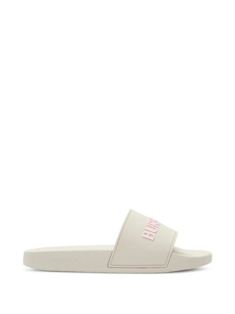 Burberry logo slides - Neutrals - zdjęcie produktu nr 1
