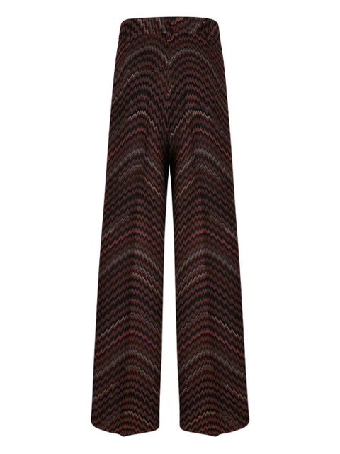 Missoni chevron-pattern trousers - Brown