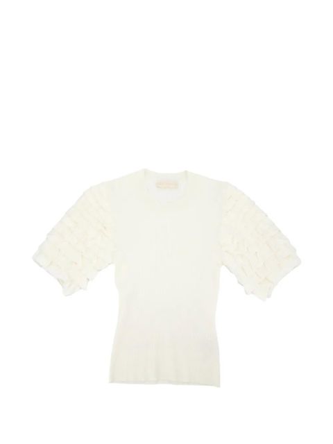 Ulla Johnson Kassia puff-sleeve T-shirt - Neutrals - zdjęcie produktu nr 1