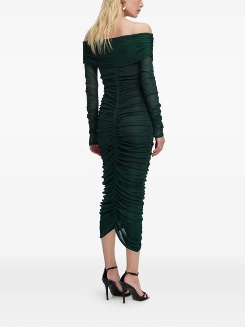 Self-Portrait draped midi dress - Green - zdjęcie produktu nr 2