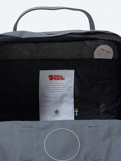 Fjallraven plecak Kanken F23510 46 kolor szary duży gładki