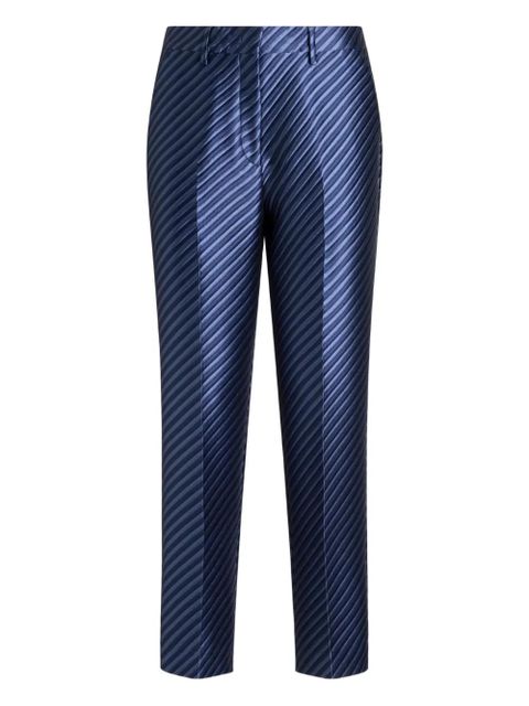 ETRO jacquard straight-leg trousers - Blue - zdjęcie produktu nr 1