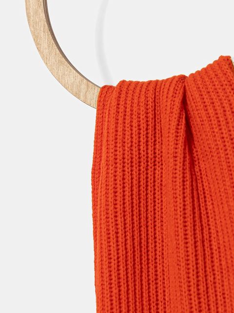 MAX&Co. szalik wełniany damski kolor pomarańczowy gładki 2526746037200 - zdjęcie produktu nr 2