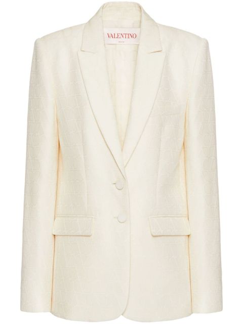Valentino Garavani Toile Iconographe single-breasted blazer - Neutrals