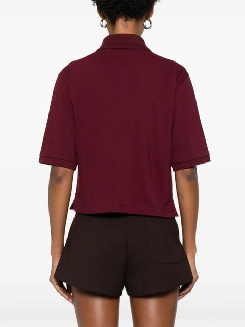 SANDRO logol-embroidered polo shirt