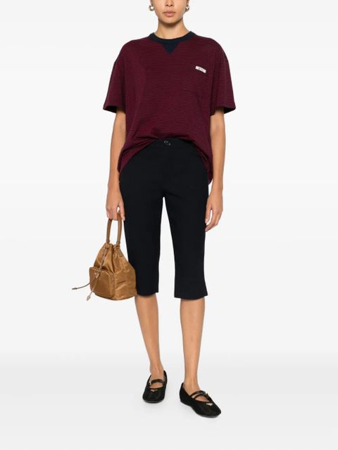 Prada striped pocket T-shirt - Red - zdjęcie produktu nr 2