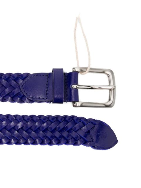 DRAGON DIFFUSION 9ply Polo intreccio unito braided belt - Purple - zdjęcie produktu nr 2