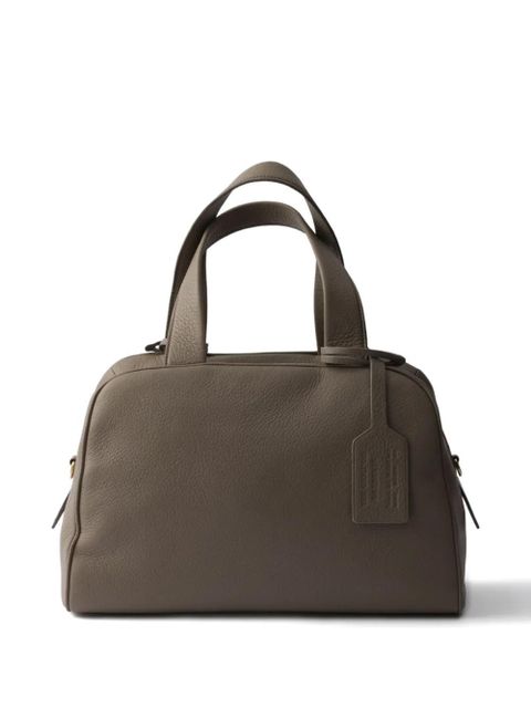 Prada large leather tote bag - Grey - zdjęcie produktu nr 2