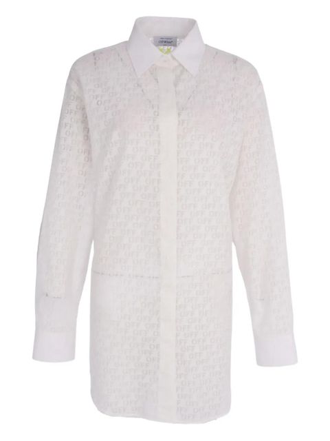 Off-White monogram mini shirt dress