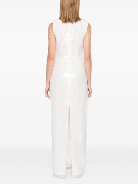 ROTATE BIRGER CHRISTENSEN sequinned maxi dress - White - zdjęcie produktu nr 2