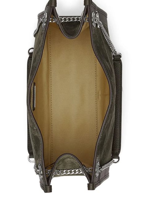 Lauren Ralph Lauren torebka zamszowa kolor zielony 431980175