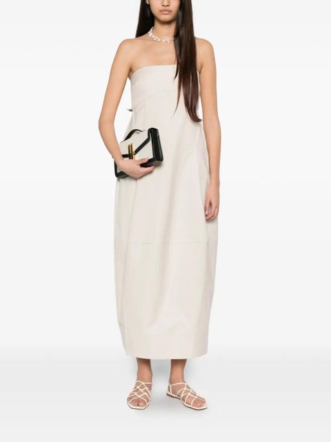 St. Agni pleated cocoon dress - Neutrals - zdjęcie produktu nr 2