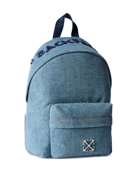 Off-White Jitney Quote denim backpack - Blue - zdjęcie produktu nr 2