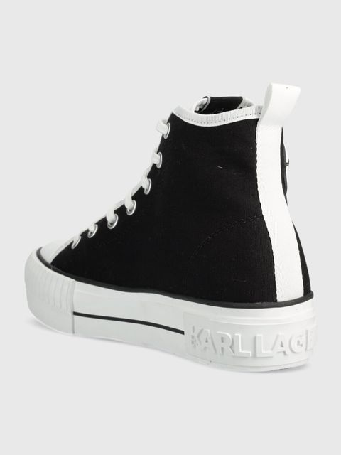 Karl Lagerfeld trampki KAMPUS MAX NFT damskie kolor czarny KL60444