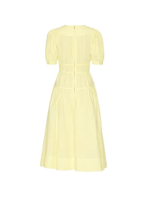 Ulla Johnson Marte puffed-sleeve tiered midi dress - Yellow - zdjęcie produktu nr 2