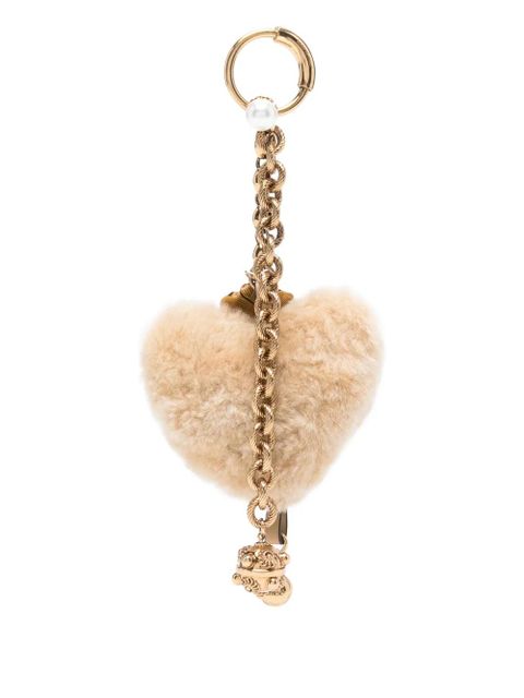 Chloé heart bag charm - Neutrals
