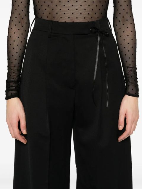 Simone Rocha wide-leg puddle trousers - Black