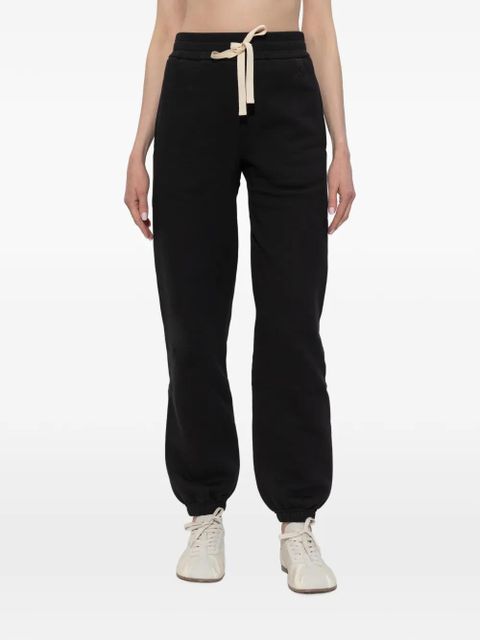 Jil Sander drawstring embroidered track pants - Black