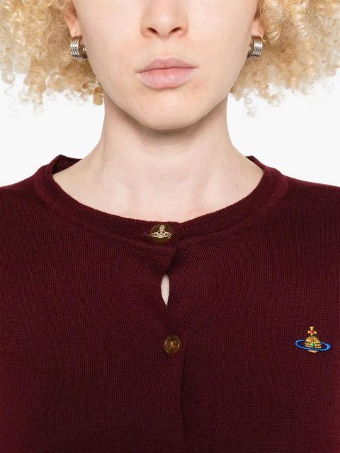 Vivienne Westwood Bea orb-embellished button cardigan - Red