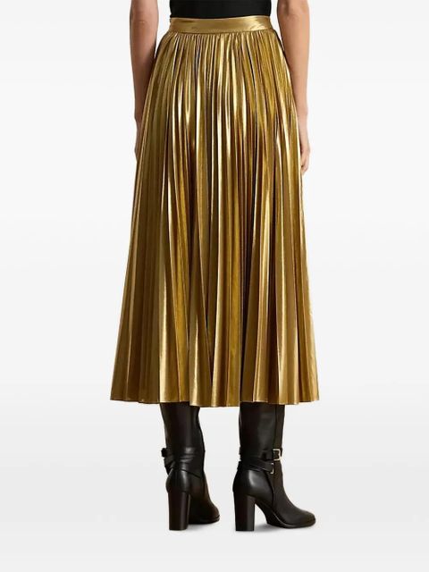 Lauren Ralph Lauren pleated skirt - Gold