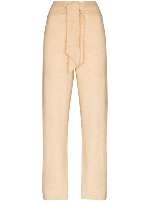 Nanushka tied waist knit trousers - Neutrals - zdjęcie produktu nr 1