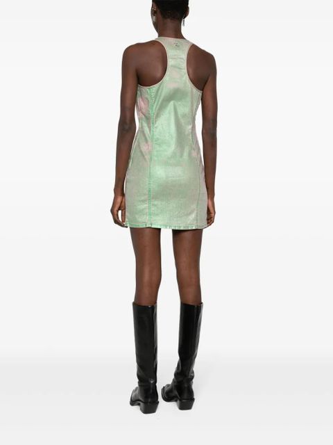 Diesel De-Arlyn-S laminated mini dress - Pink