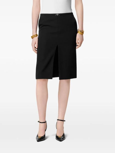 Versace wool midi skirt - Black