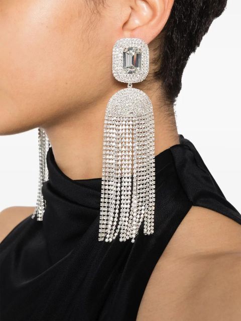 Magda Butrym crystal-embellished drop earrings - Silver