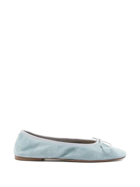 Aeyde Tiby bow leather ballerina - Blue - zdjęcie produktu nr 1