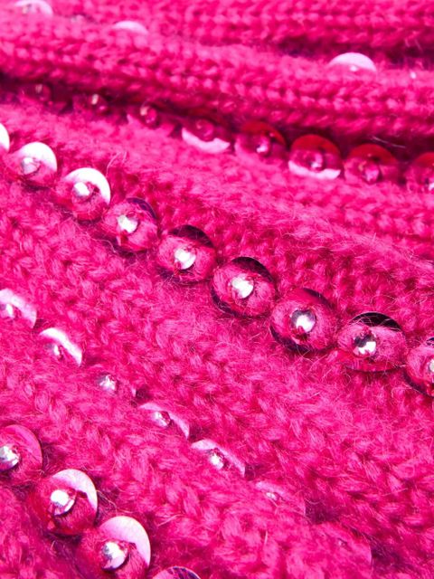 Valentino Garavani embroidered knitted mini skirt - Pink