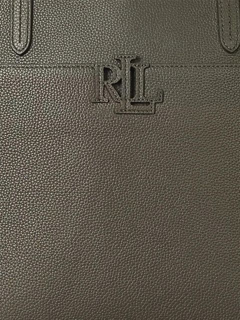 Lauren Ralph Lauren large Cameryn logo-embossed tote bag - Green - zdjęcie produktu nr 2