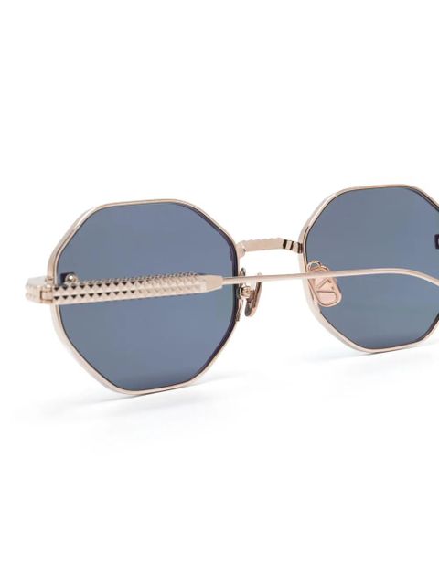 VALENTINO GARAVANI EYEWEAR V-Stud sunglasses - Gold