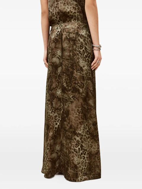 Ba&Sh Ciria animal print skirt - Green